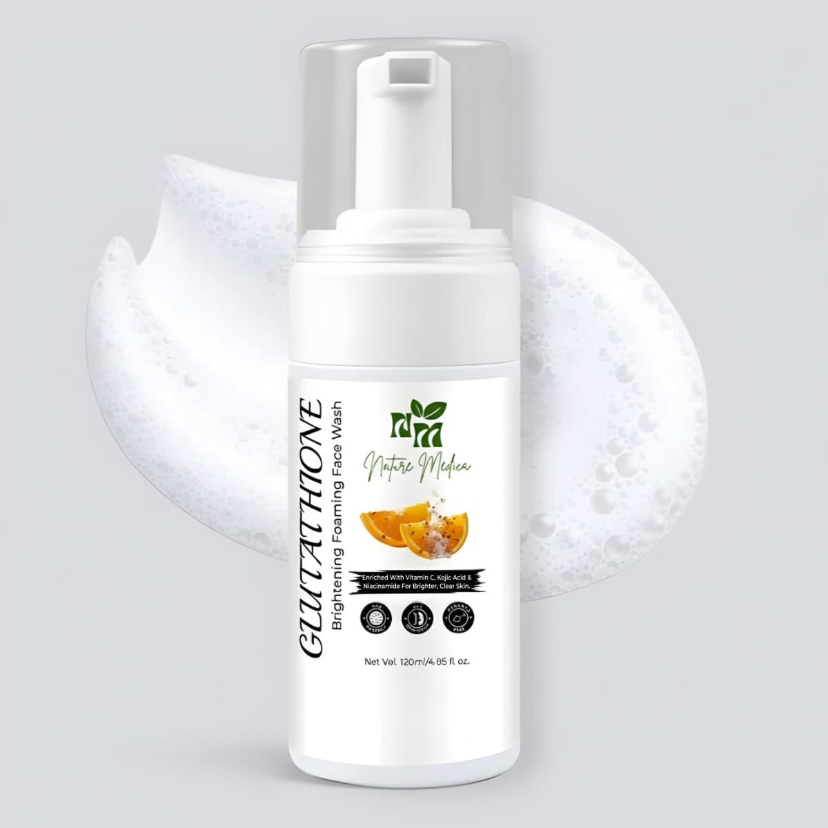 Nature Medica Glutathione Brightening Foaming FaceWash – 120ml