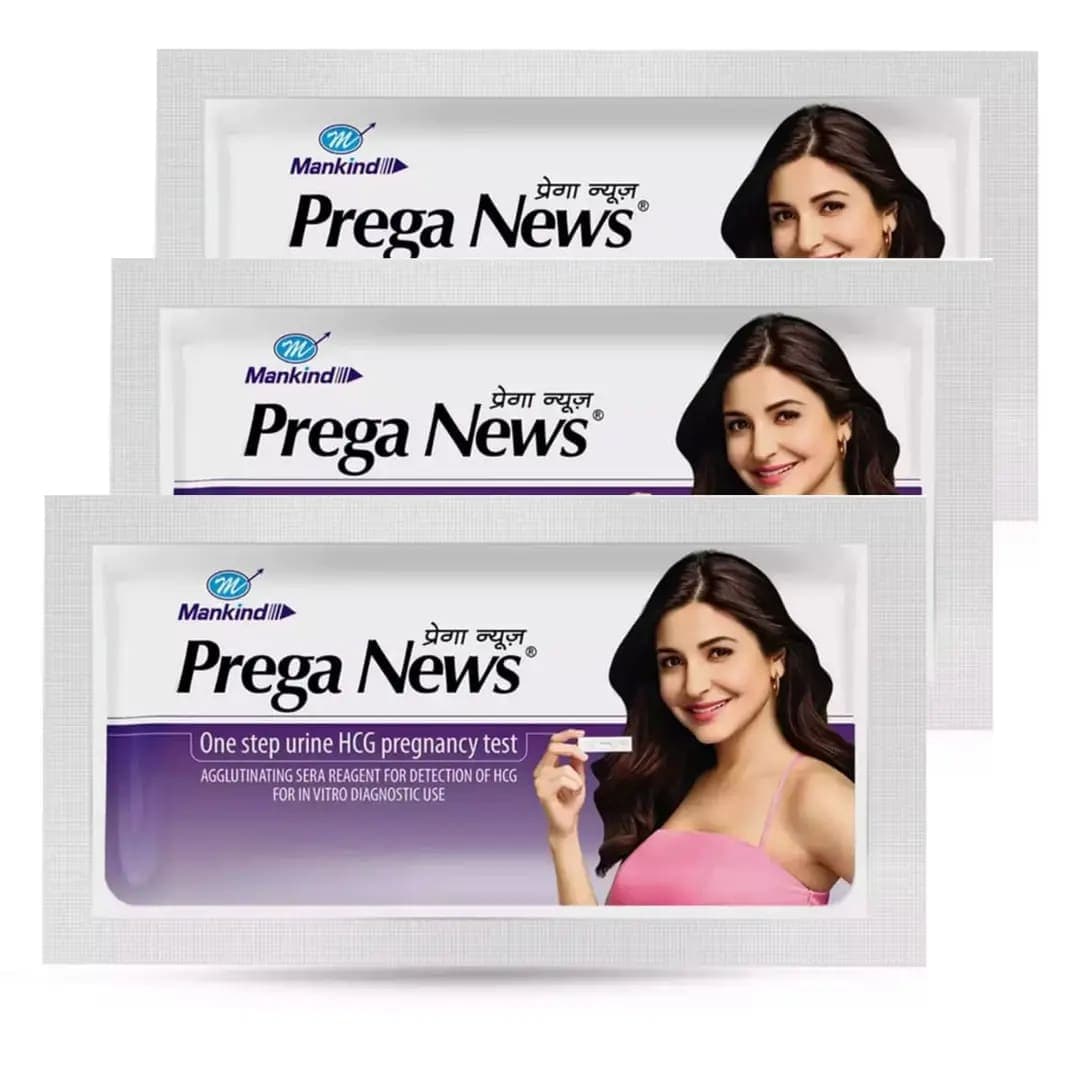Prega News Rapid Pregnancy Detection Kit Pack of 3